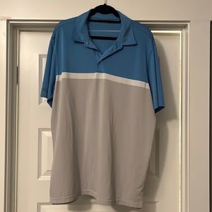Men’s Blue & Gray Polo